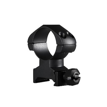 Hawke Optics Hawke Sport Optics  1 in. Precision Steel Rings Weaver High with Nut, Black - 2 Piece 23002